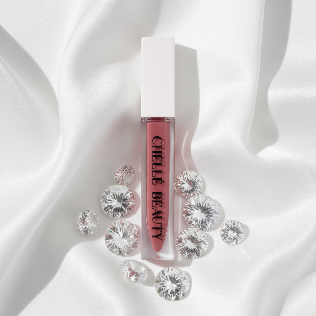 Blushed Lip Gloss - White Silk & Diamonds